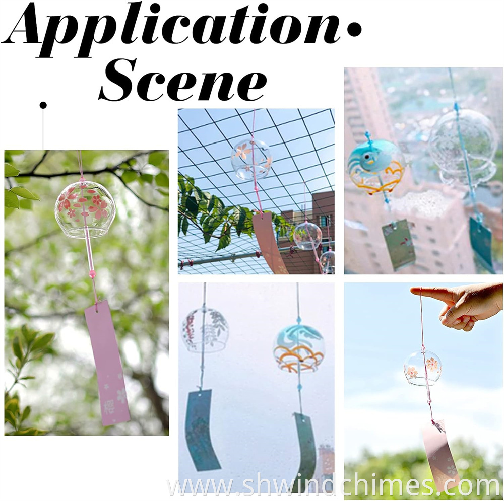 beautiful glass wind chimes
